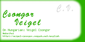 csongor veigel business card